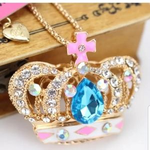 New-Crystal, Rhinestone, Crown Necklace